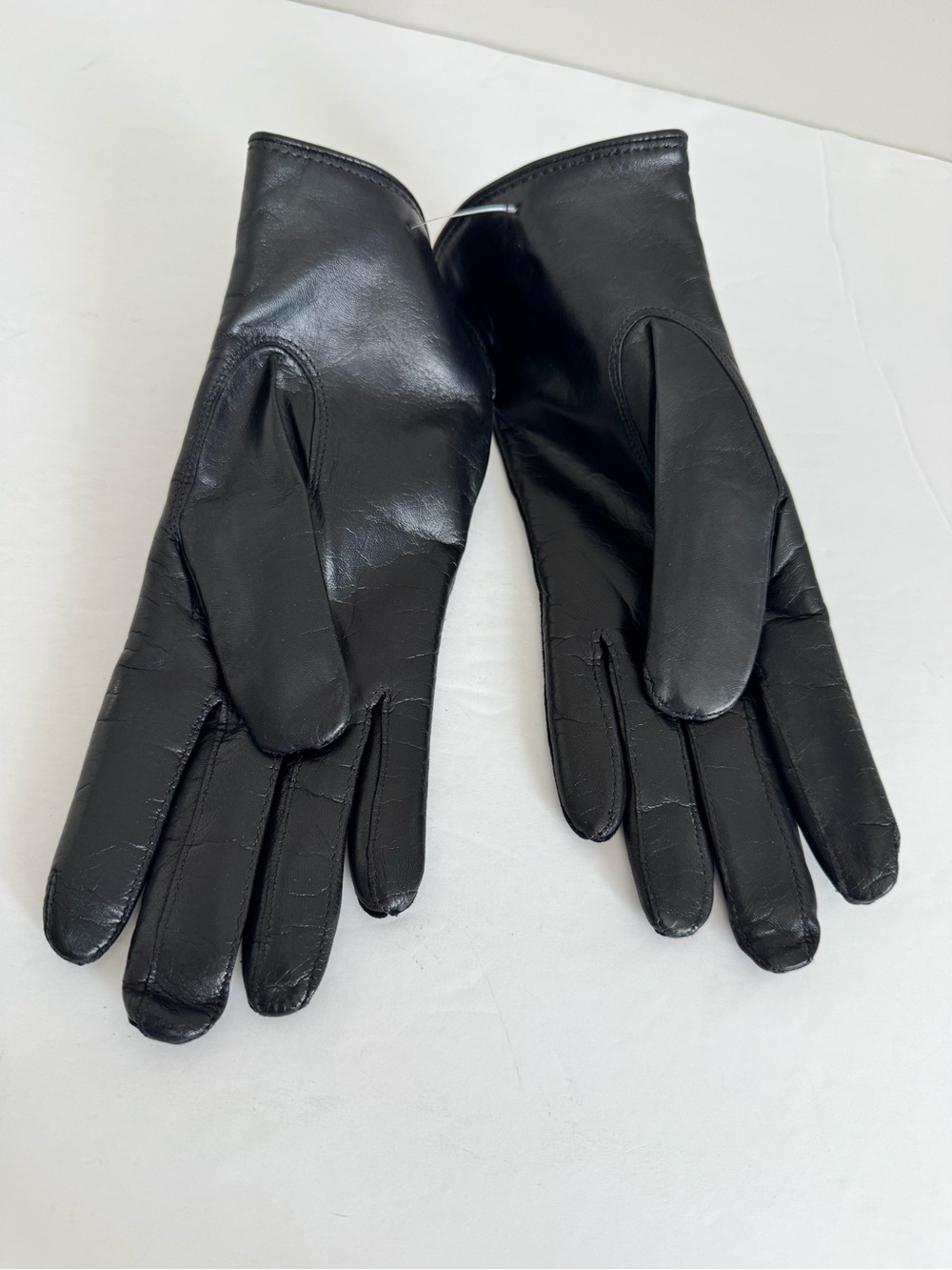 NEW Coach Leather Gloves with Cashmere lining Black size 7